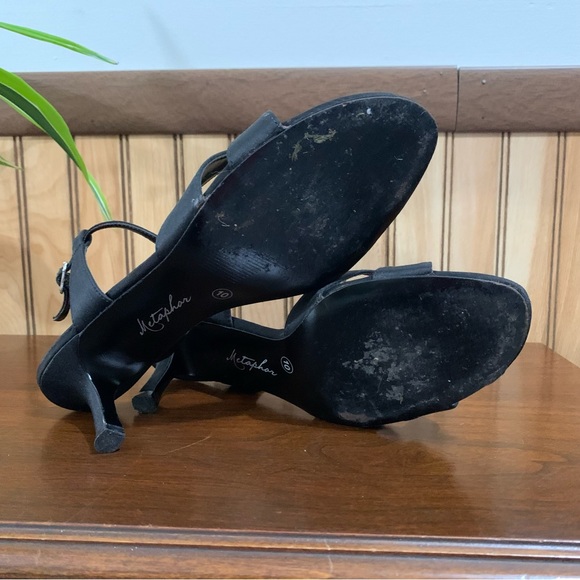 Metaphor Grace Black Rhinestone Formal Kitten Heel (10) - Picture 7 of 9